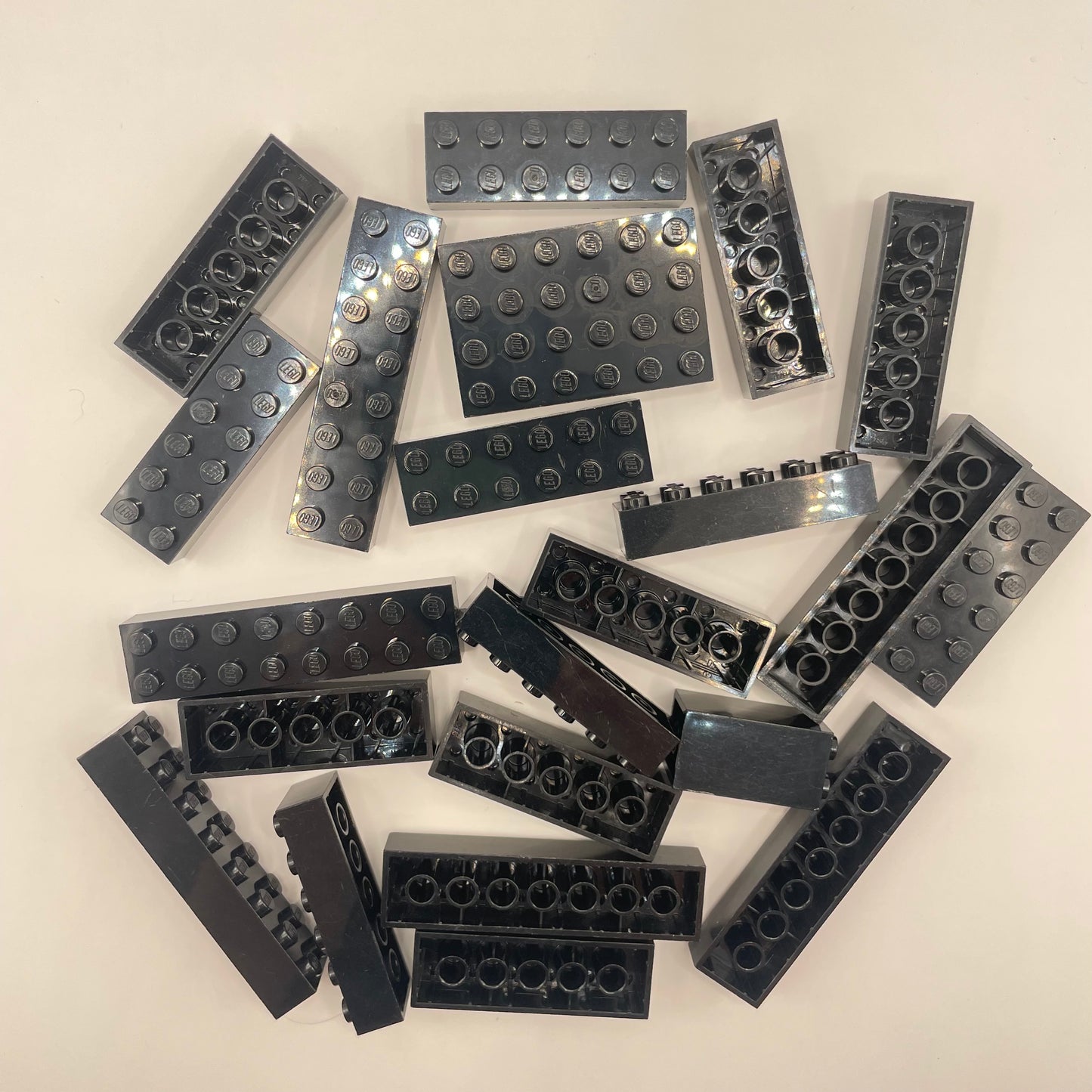 LEGO Large Bricks, 2x Wide, Black Approx. 85g