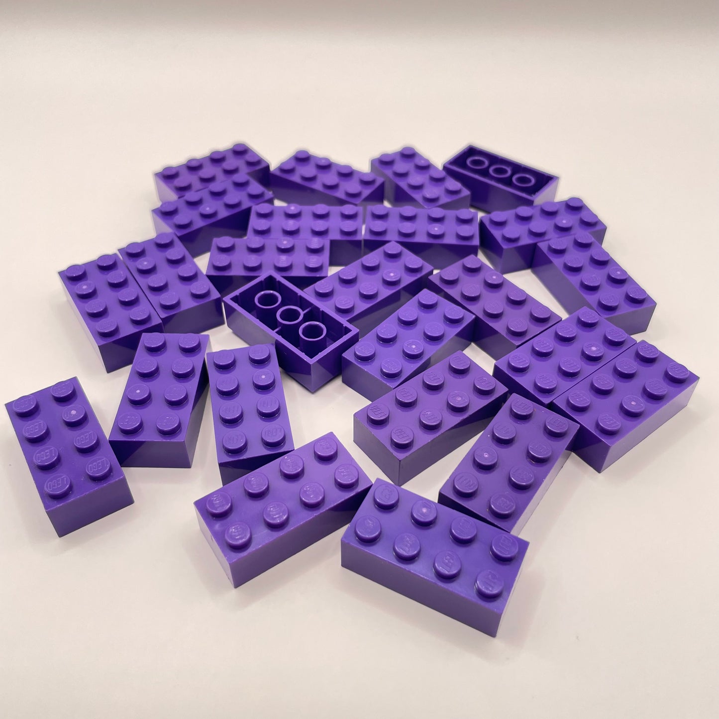 LEGO 2 x 4 Bricks, Dark Purple, 25 Pieces
