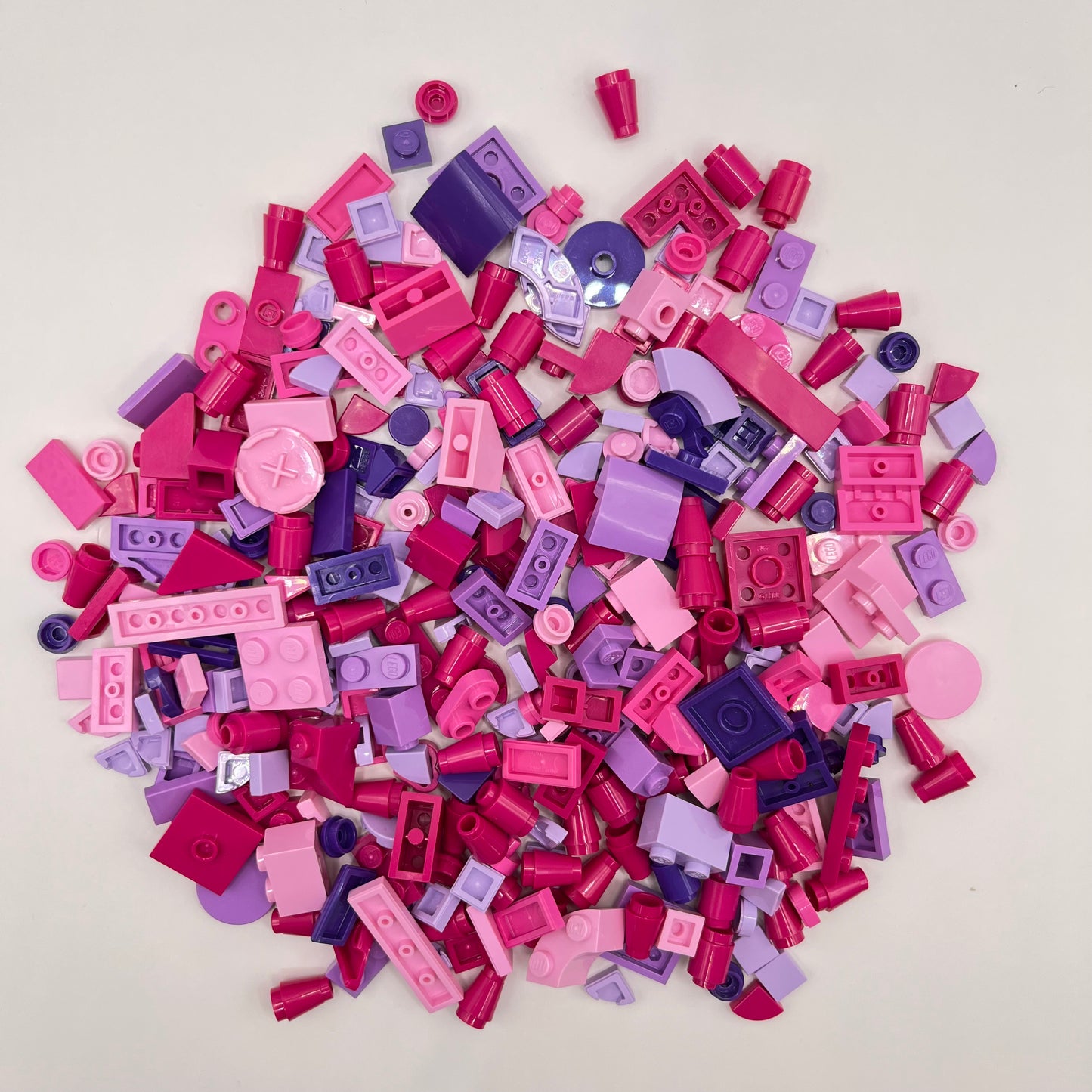 LEGO Pink and Purple, Small Mixed Pieces, Approx. 90g
