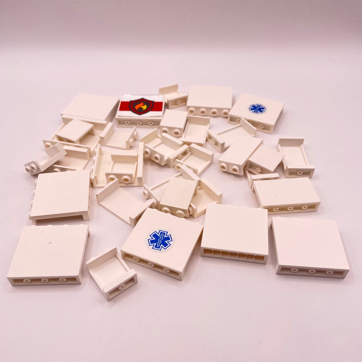 LEGO White, Small Panels, Approx. 50g