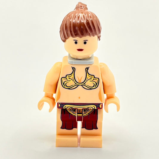 LEGO Princess Leia, Jabba Slave Outfit, Star Wars, Minifigure (sw0085) - Marked