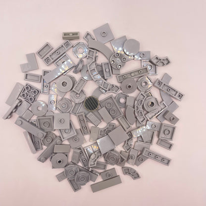 LEGO  Tiles With Circles, Light Bluish Grey, Approx. 40g
