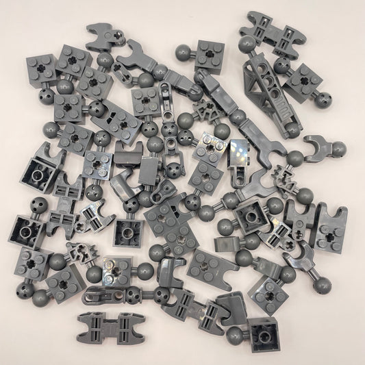 LEGO Bionicle, Joints, Dark Bluish Grey, Approx. 100g