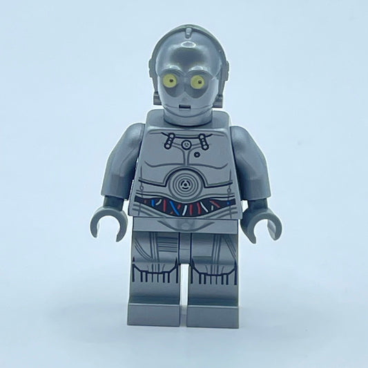 LEGO Silver Protocol Droid, U-3PO, Star Wars, Minifigure (sw0766)