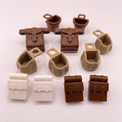 LEGO Bags/Backpacks, Minifigure Accessories, 12 Pieces