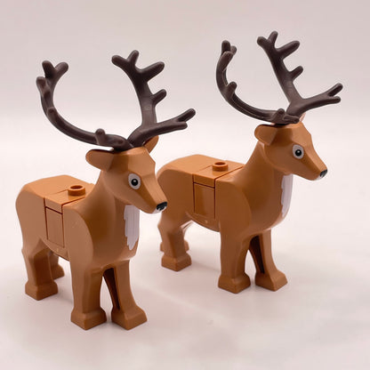 LEGO Reindeer, Christmas, Animal, 2 Pieces