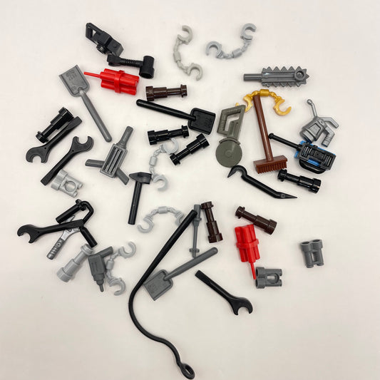 LEGO Mixed Tools and Weapons, Minifigure Accessories, 40 Pieces