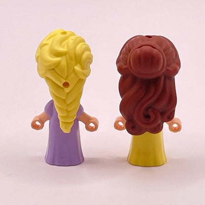 LEGO Elsa and Belle, Disney, Microdoll (mix and match)