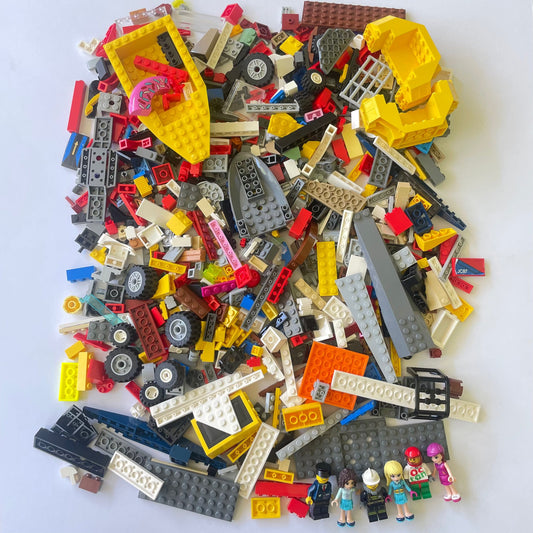 LEGO Fun Pack, Mixed Bag, Approx. 750g includes 6 Minifigures/Minidolls