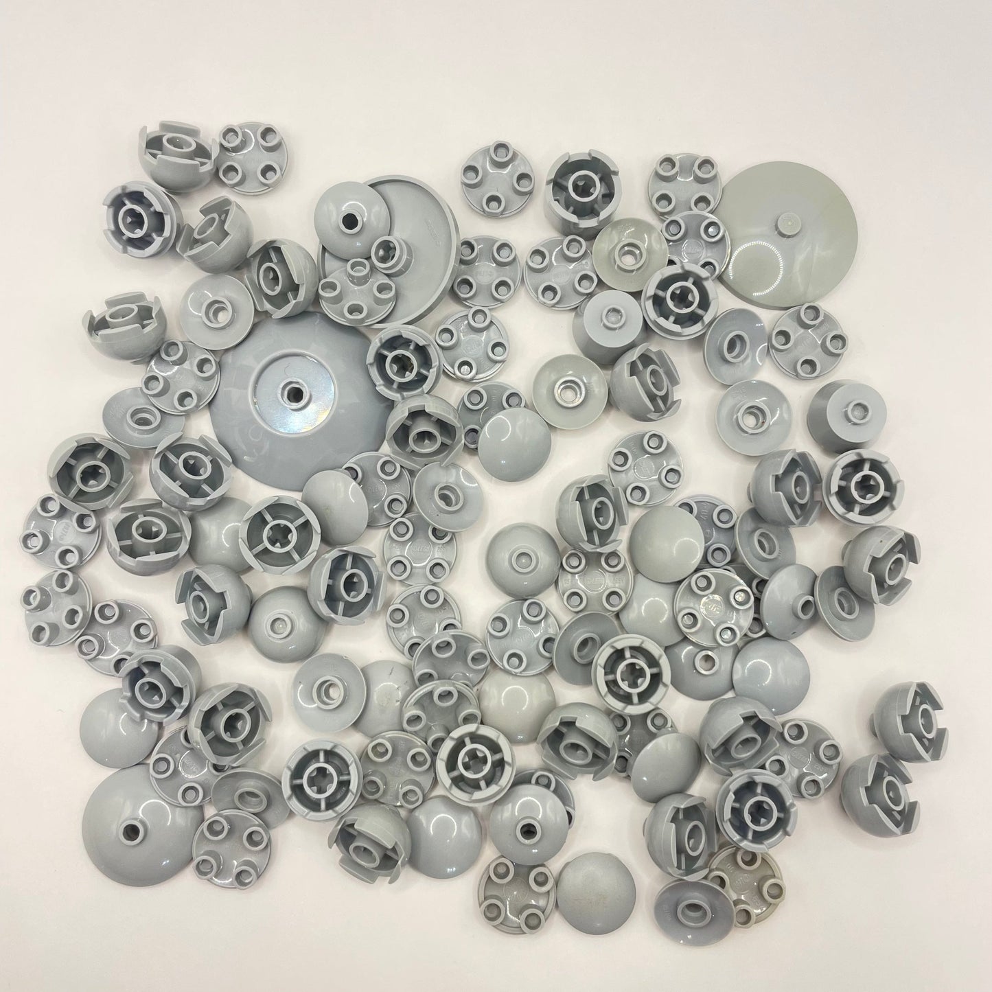 LEGO Round Slopes, Light Bluish Grey, Approx. 55g