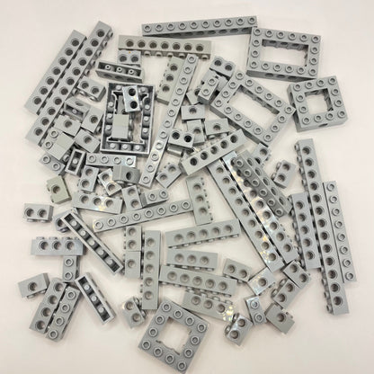 LEGO Technic Bricks, Light Bluish Grey, Approx. 120g
