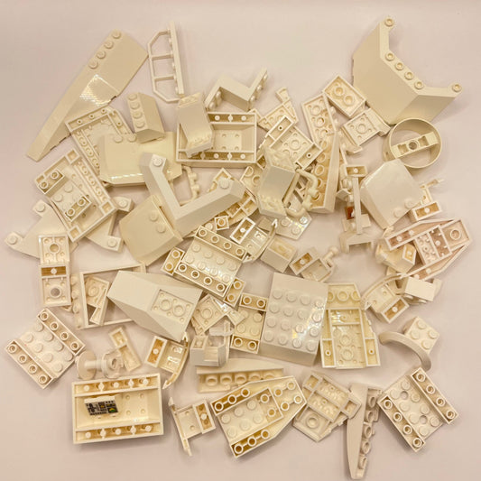 LEGO Vehicle Pieces, White, Approx. 150g