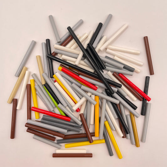 LEGO Mixed 3L / 4L Bars / Poles, 100 Pieces