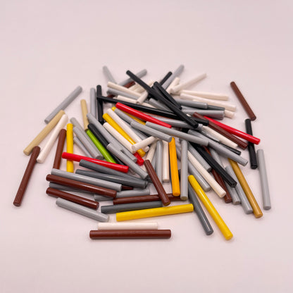 LEGO Mixed 3L / 4L Bars / Poles, 100 Pieces