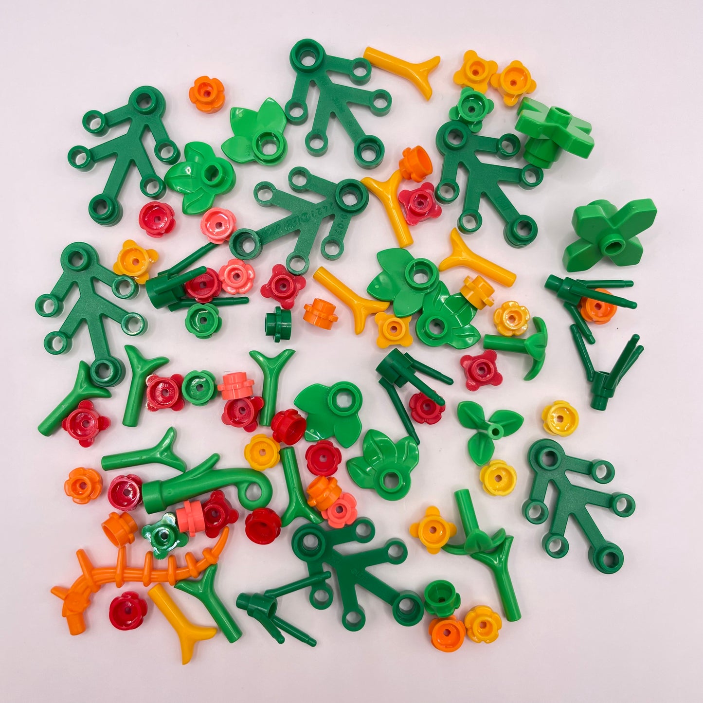 LEGO Flowers and Leaves, Orange Colours, Plant, 70 Pieces