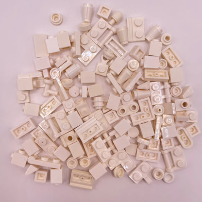 LEGO Greebling, White, 100 Pieces