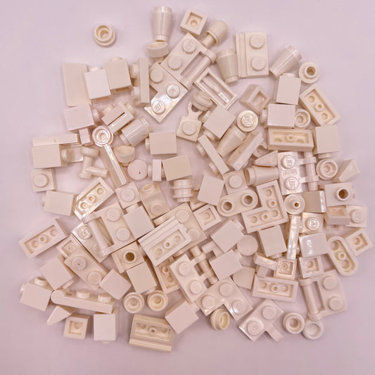 LEGO Greebling, White, 100 Pieces
