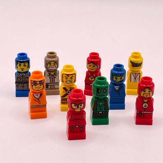 LEGO Microfigures, Mixed Colours, (10 Pack)