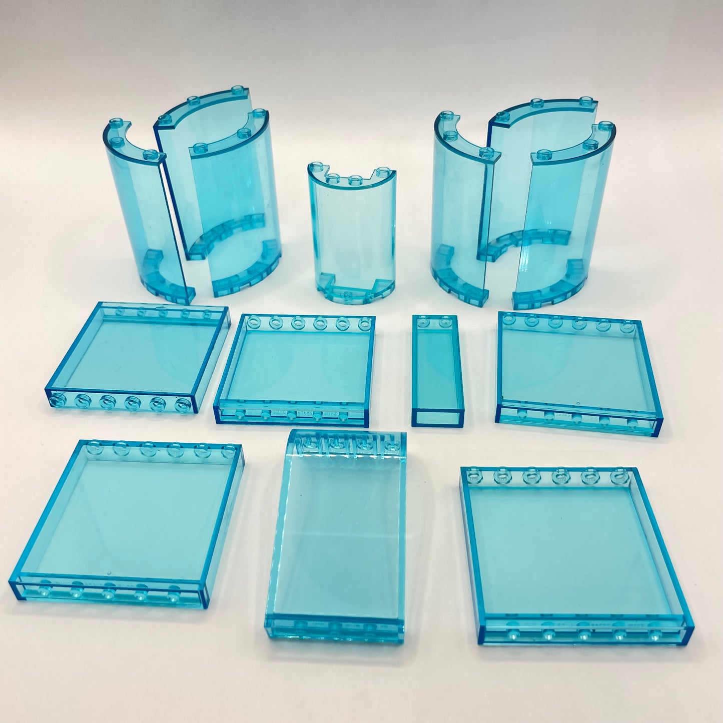 LEGO Panels, 6x Tall, Transparent Blue, Building, 14 Pieces
