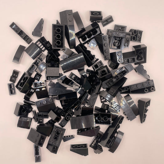 LEGO Black, Medium Slopes, 90g
