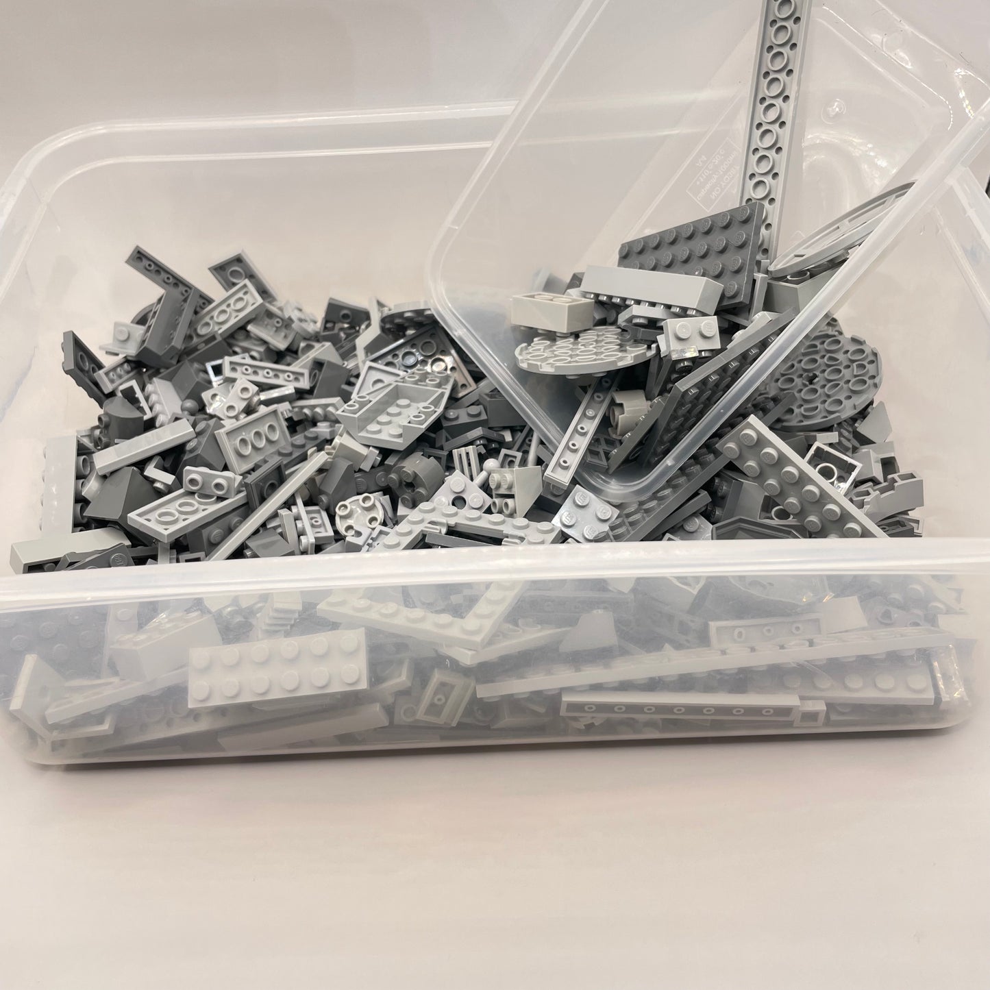 LEGO Random Selection, Mixed Bluish Grey, Mixed Bricks, Bulk, Approx. 500g