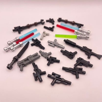 LEGO Blasters and Lightsabers, Minifigure Accessories, Star Wars, 23 Pieces