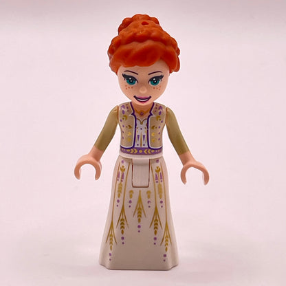 LEGO Anna, White Dress, Disney, Minidoll (dp070) marked