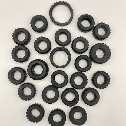 LEGO Medium Tyres, Black, 24 Pieces
