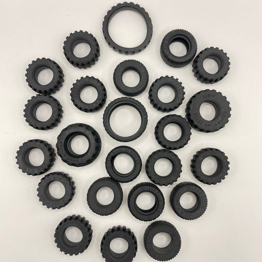 LEGO Medium Tyres, Black, 24 Pieces