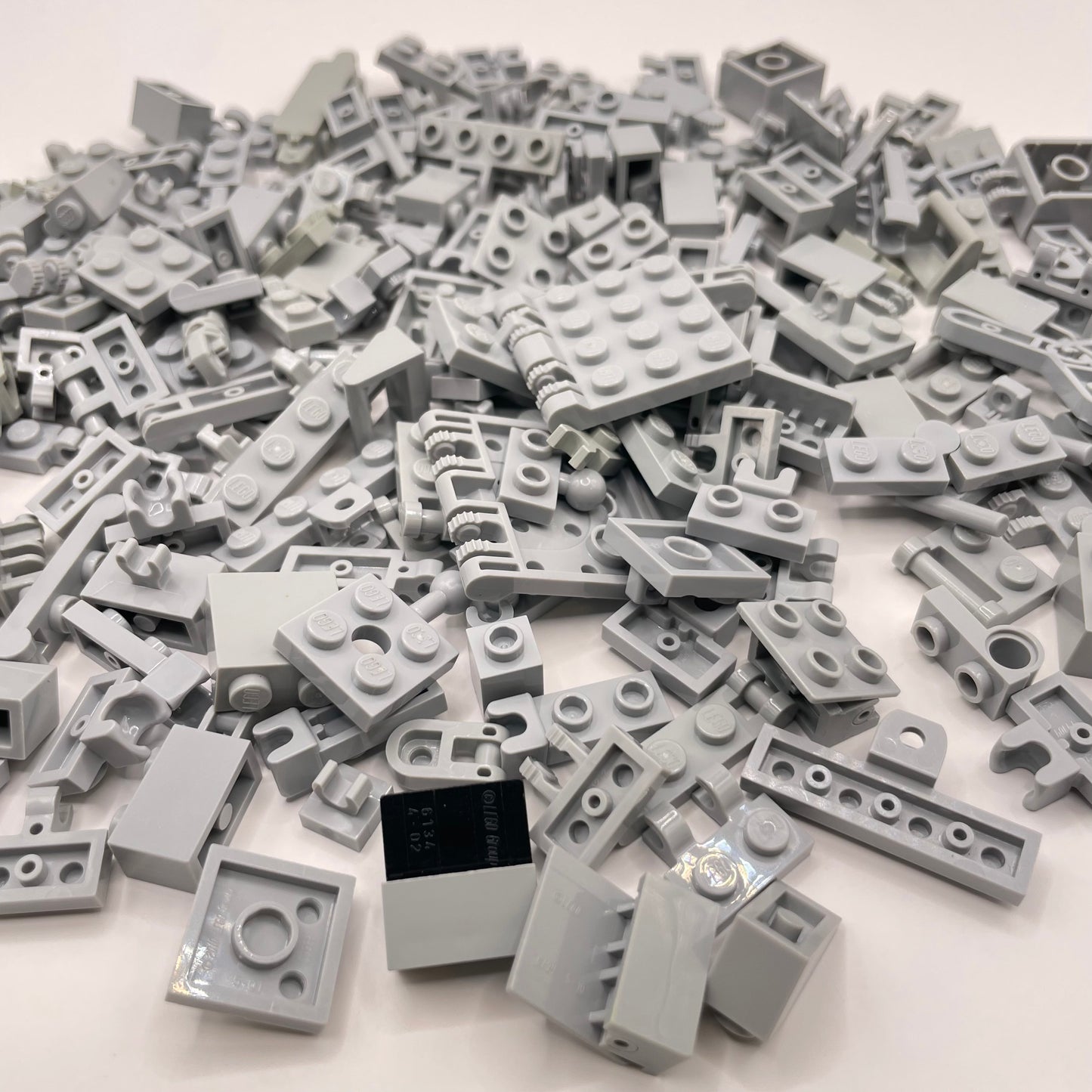 LEGO Clips and Bars, Flexible Connections, Light Bluish Grey, Approx. 110g