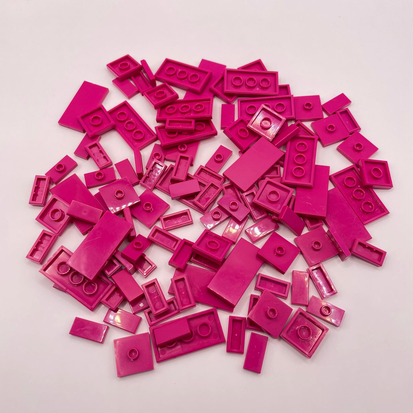 LEGO Tiles and Jumpers, Magenta, Approx. 45g