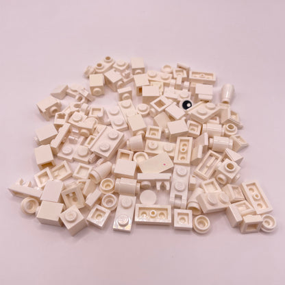 LEGO Greebling, White, 100 Pieces