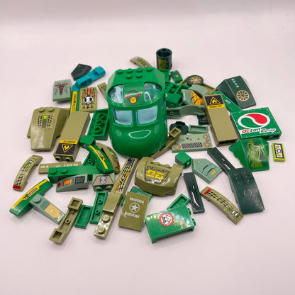 LEGO Prints and Stickers, Vehicle, Mixed Green, Approx. 70g