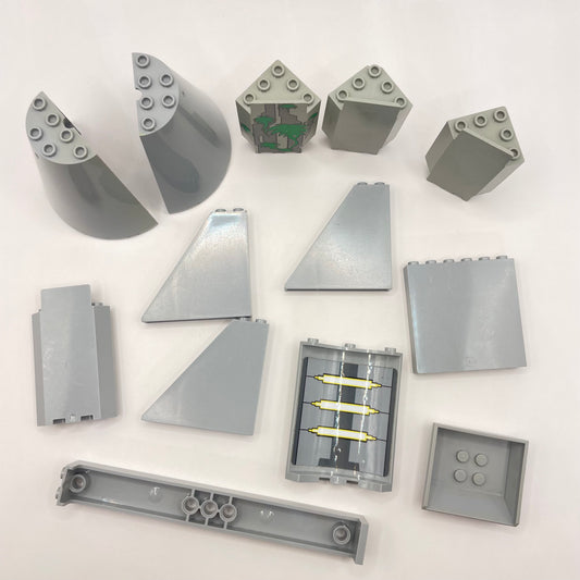 LEGO Mixed Building, Light Grey, Building, 13 Pieces