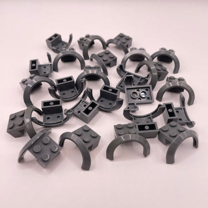LEGO Wheel Arches, Vehicle Pieces, Dark Bluish Grey, Approx. 35g