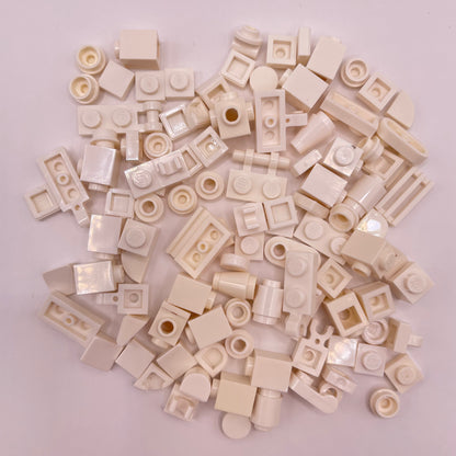 LEGO Greebling, White, 100 Pieces