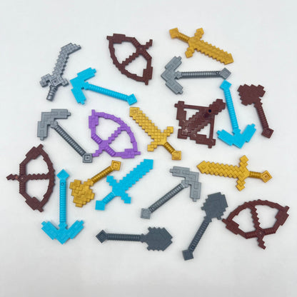 LEGO Minifigure Minecraft, Tools and Weapons, Mixed Colours, 20 Pieces