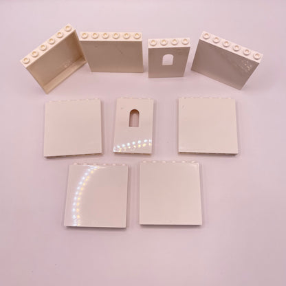 LEGO White Large Panels, 9 Pieces