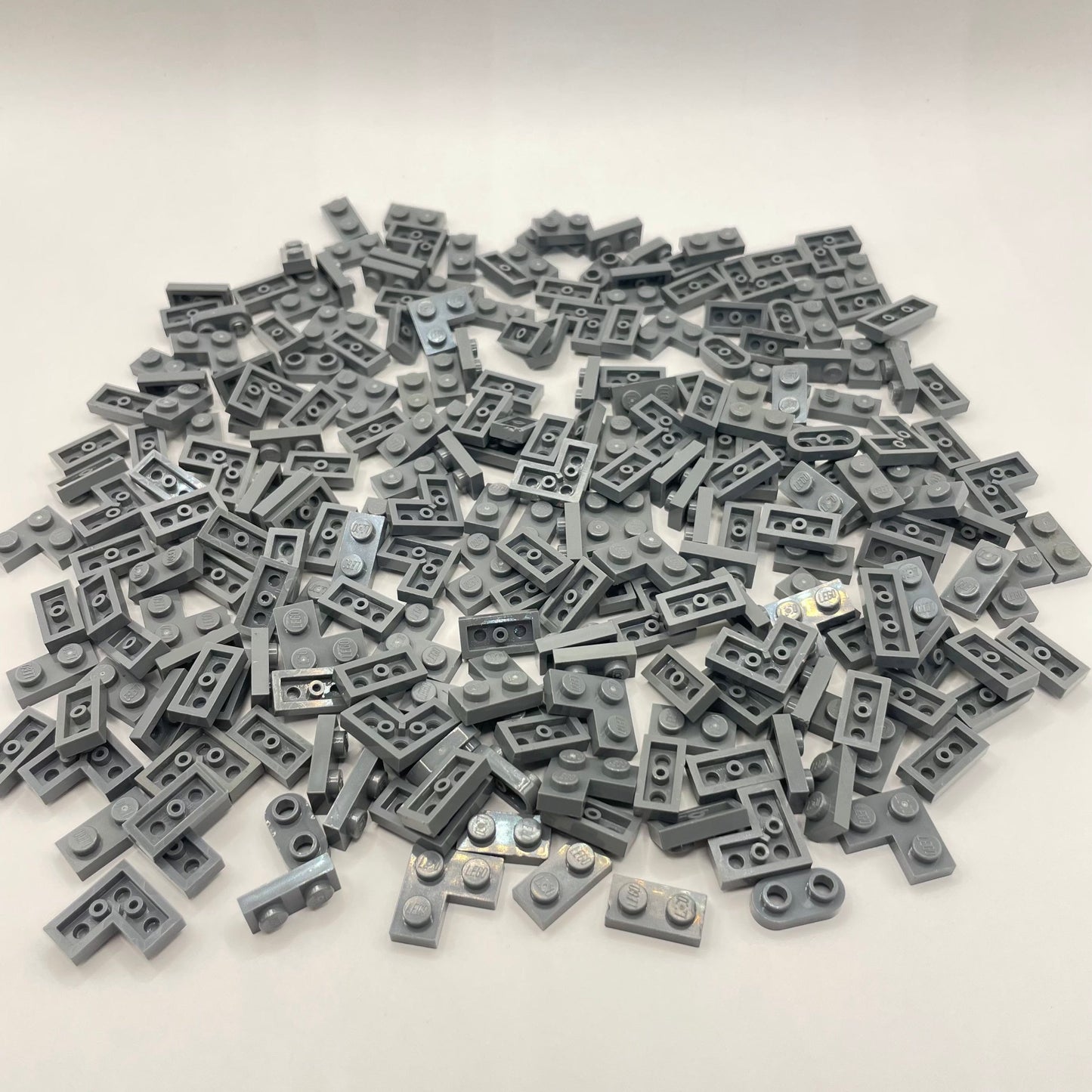 LEGO Tiny Plates, Dark Bluish Grey, Approx. 85g