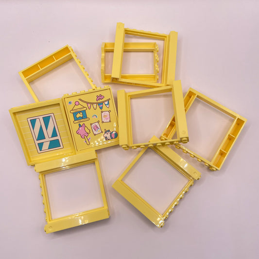 LEGO Bluey Building Frames, Light Bright Yellow, 9 Pieces
