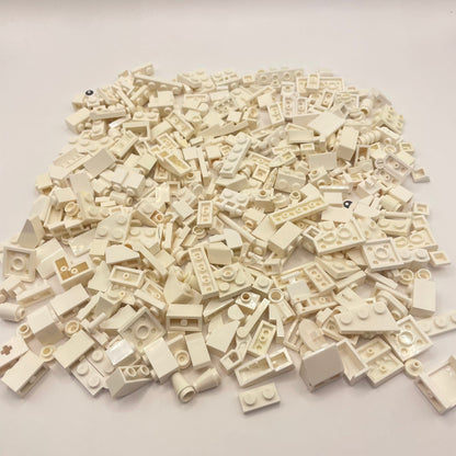 LEGO Small Mixed Pieces, White, Approx. 150g