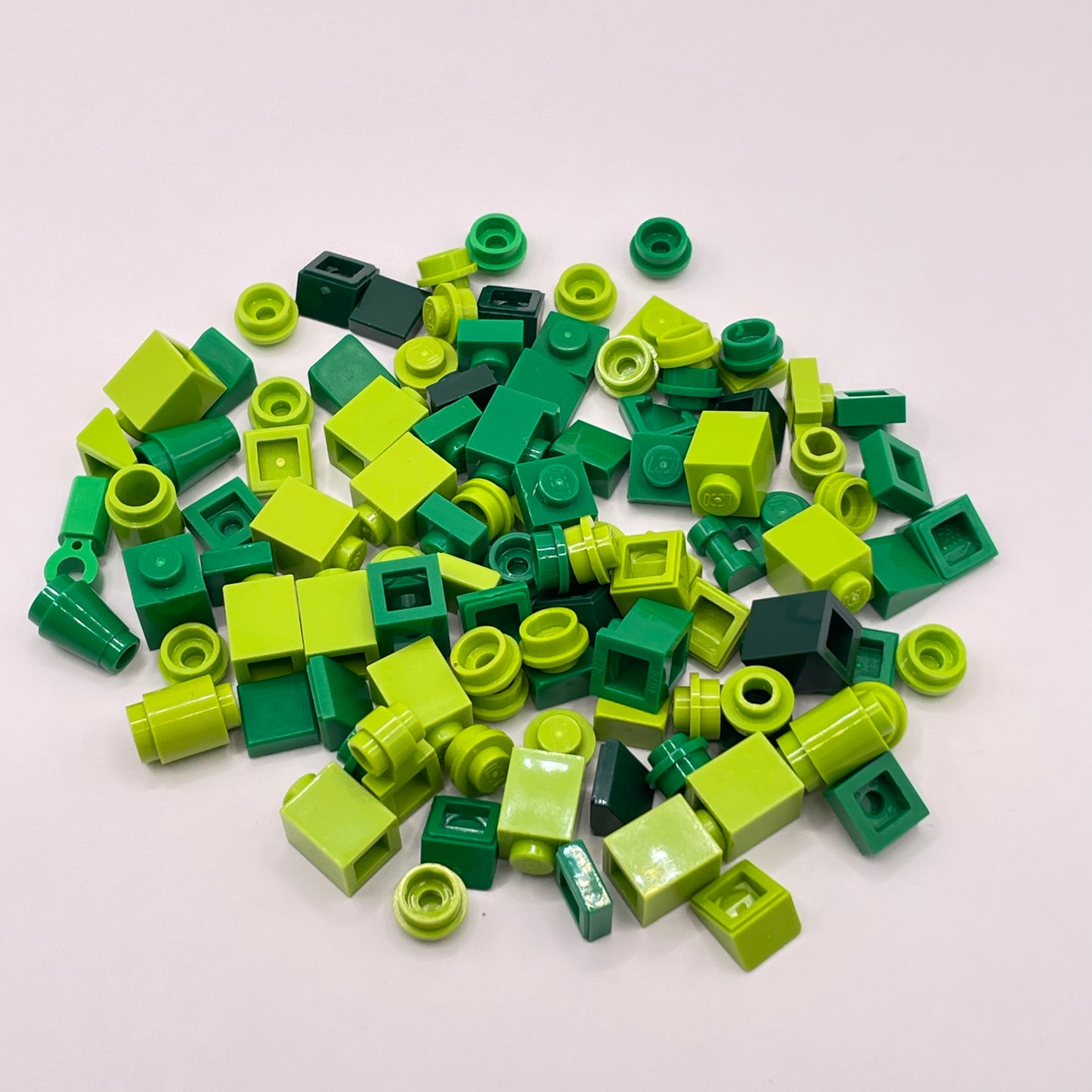 LEGO Mixed Green, Greebling, 100 Pieces