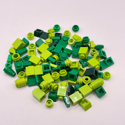 LEGO Mixed Green, Greebling, 100 Pieces