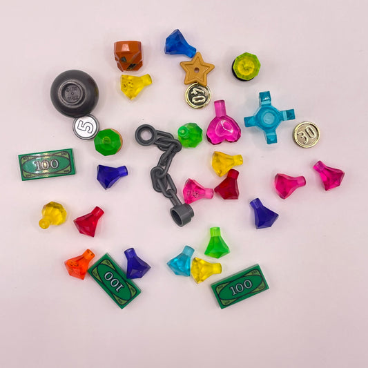 LEGO Treasure, Gem Stones, Mixed Pieces, (30 Pieces)