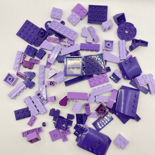 LEGO Mixed Bricks, Mixed Purple, Approx. 100g