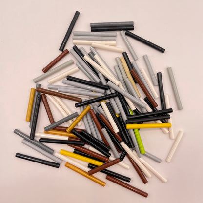 LEGO Mixed 3L / 4L Bars / Poles, 100 Pieces