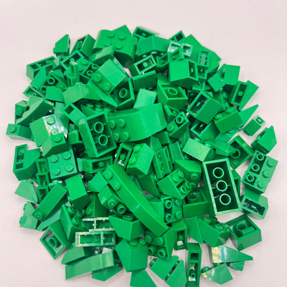 LEGO Green, Mixed Slopes, Approx. 150g
