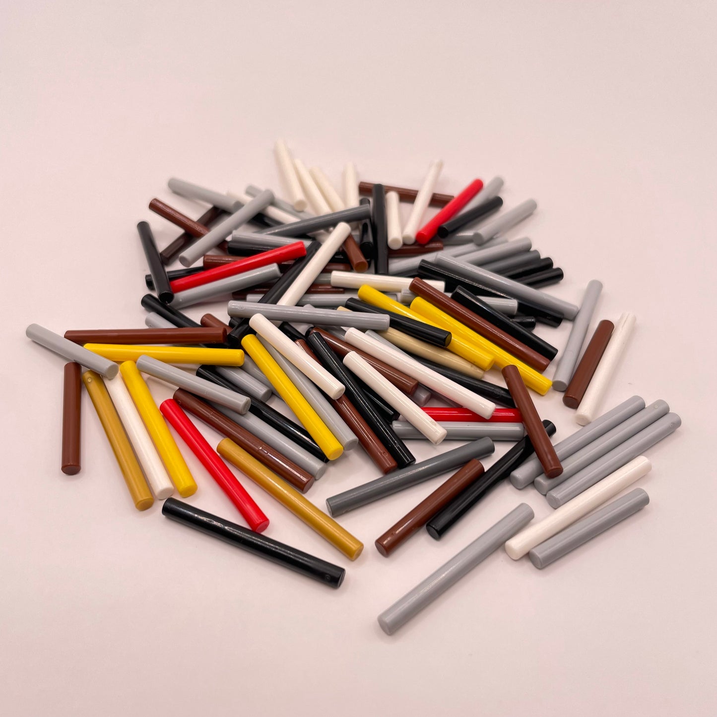 LEGO Mixed 3L / 4L Bars / Poles, 100 Pieces