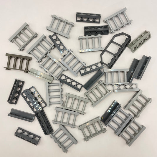 LEGO Fences, Mixed Grey, Approx. 45g