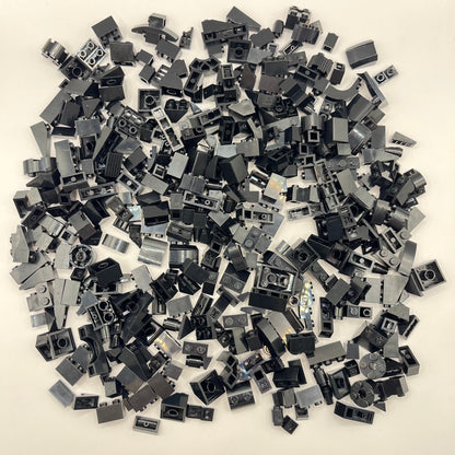 LEGO Black, Small Bricks and Slopes, Approx. 240g